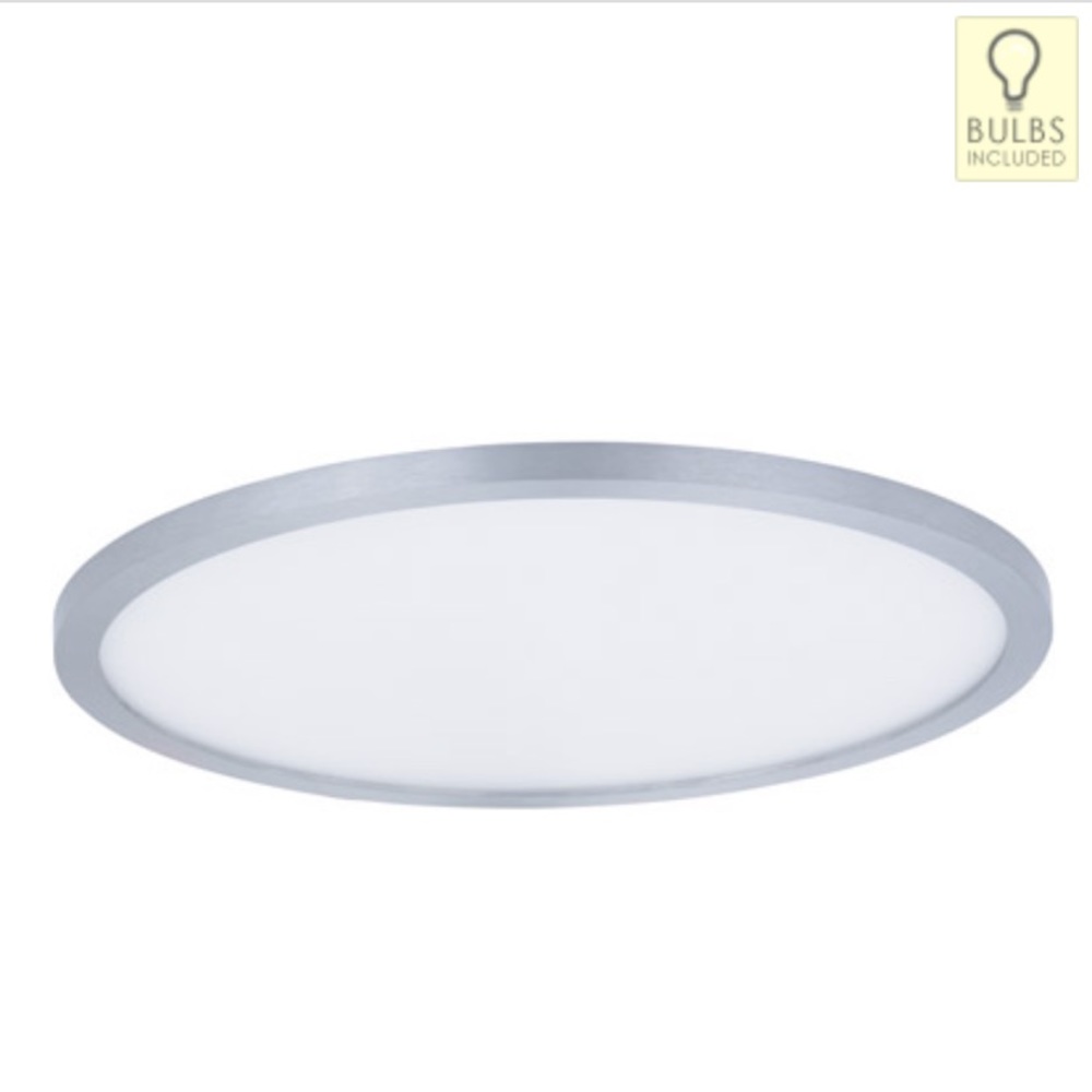 15 in. Satin Nickel Wafer Ceiling Light